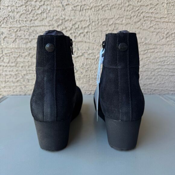 Birkenstock Papillio Ebba Wedge Boots Women’s 9US or 40EU Black Suede Leather - Picture 4 of 14